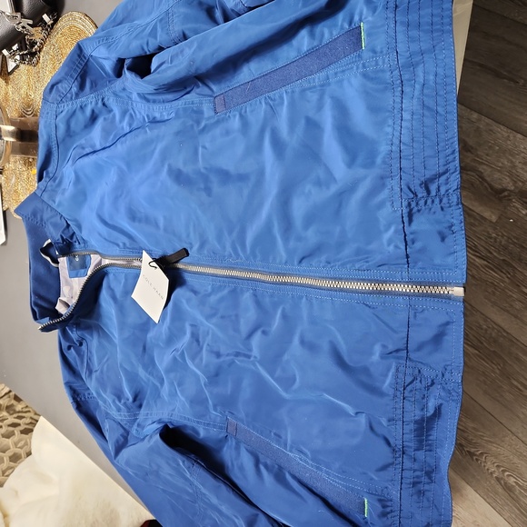 COLE HAAN WINDBREAKER ROYAL BLUE JACKET - Picture 9 of 11